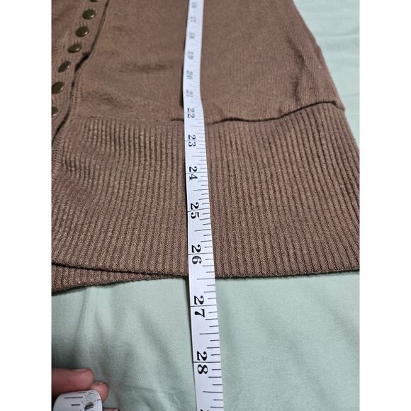 Zenana Outfitters large women's brown button front cardigan - Picture 10 of 10
